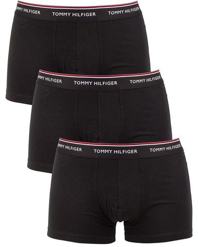 Tommy Hilfiger 3 Pack Premium Essentials Trunks - Black
