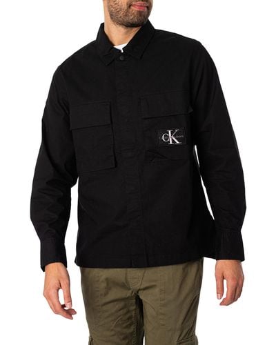 Calvin Klein Utility Overshirt - Black