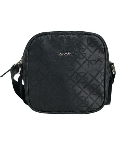 GANT Pattern Crossbody Bag - Black