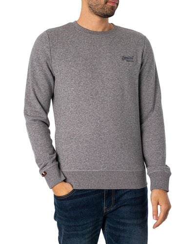 Superdry Essential Logo Sweatshirt - Gray
