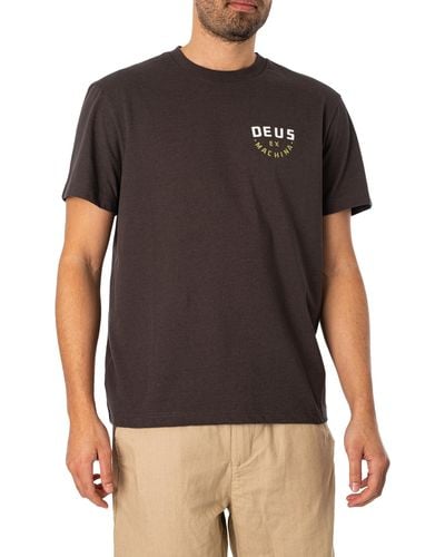 Deus Ex Machina Out Door Back Graphic T-shirt - Black