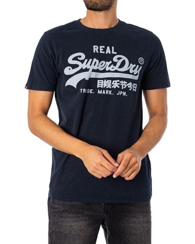 Superdry Vintage Logo T-shirt - Blue