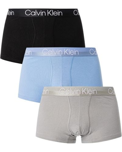 Calvin Klein 3 Pack Modern Structure Trunks - Multicolour