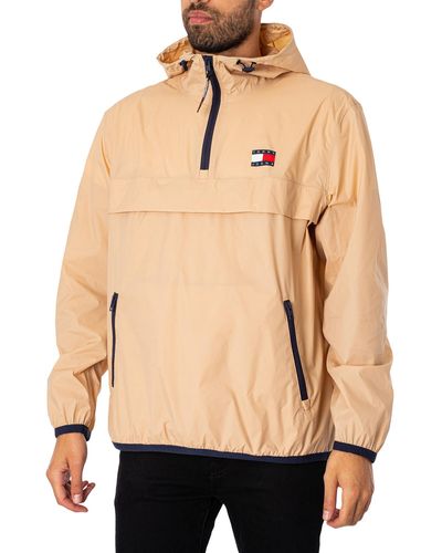 Tommy Hilfiger Packable Tech Chicago Popover Jacket - Natural