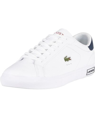 Lacoste Powercourt 0721 2 Sma Leather Trainers - White