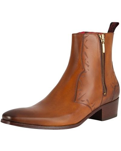 Jeffery West Carlito Leather Boots - Brown