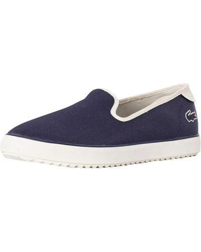 Lacoste Canvas Resort 123 1 Cma Canvas Trainers - Blue