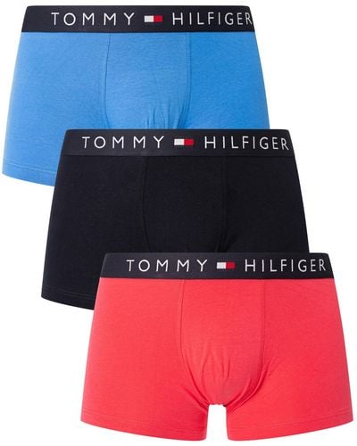 Tommy Hilfiger 3 Pack Original Trunks - Blue