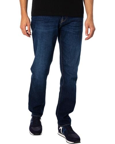 Armani Exchange 5 Pocket Slim Jeans - Blue