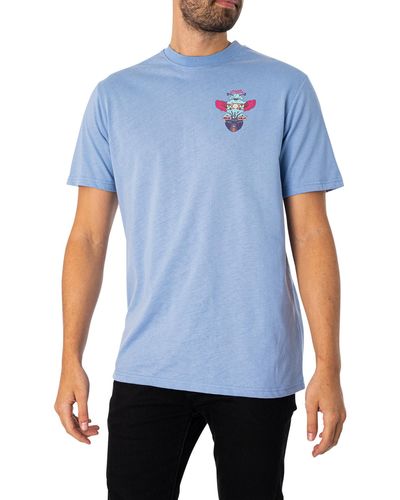 Hikerdelic Bee & Bee T-shirt - Blue