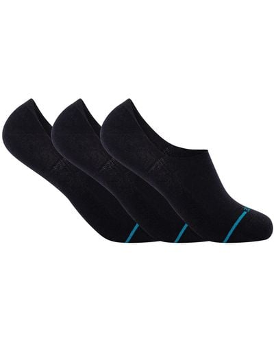 Stance 3 Pack Icon No Show Socks - Black