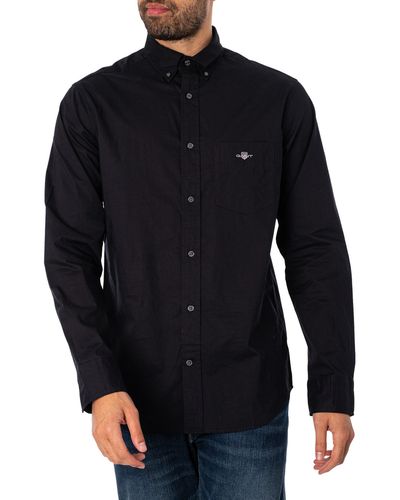 GANT Regular Poplin Shirt - Blue