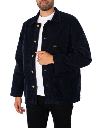 Lois French Thin Cord Overshirt - Blue