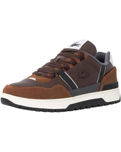 Lacoste T-clip Winter 223 2 Sma Leather Sneakers - Brown