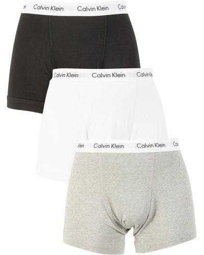 Calvin Klein 3 Pack Trunks - White