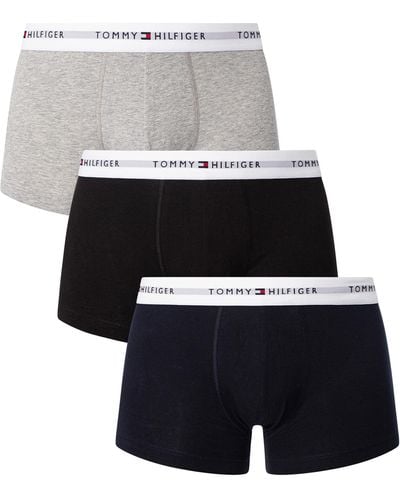 Tommy Hilfiger 3 Pack Signature Cotton Essentials Trunks - White