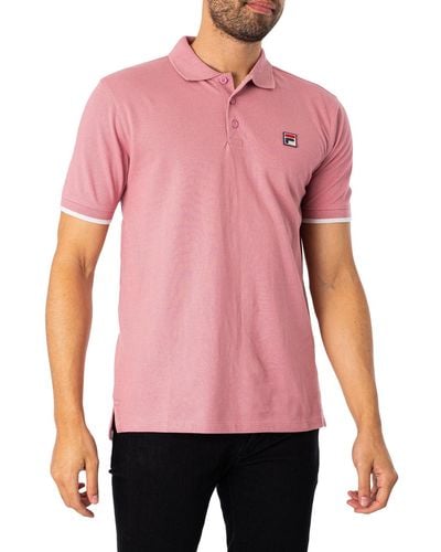 Fila Custom Tipped Basic Polo Shirt - Pink