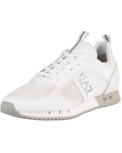 EA7 Woven Sneakers - White