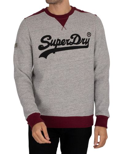 Superdry Vintage University Sweatshirt - Grey