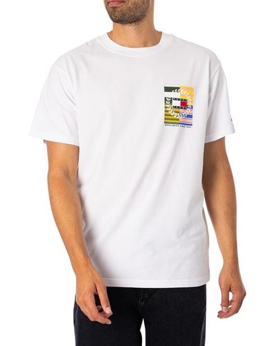 Tommy Hilfiger Relaxed Flag T-shirt - White