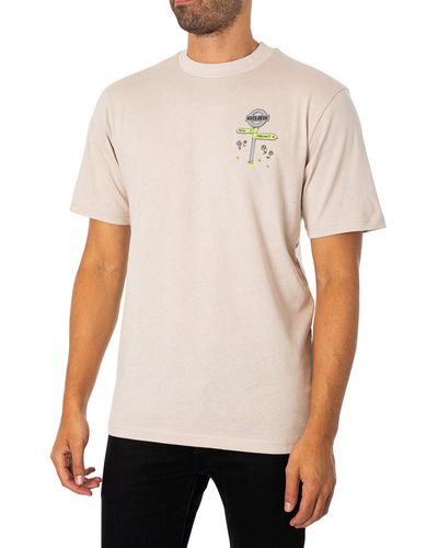 Hikerdelic Peak & Precinct Back Graphic T-shirt - White