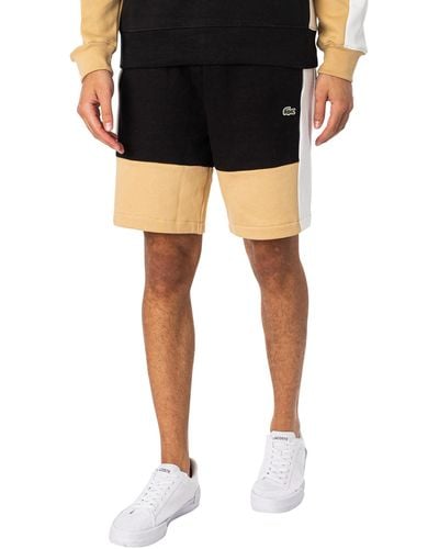 Lacoste Logo Organic Cotton Sweat Shorts - Black