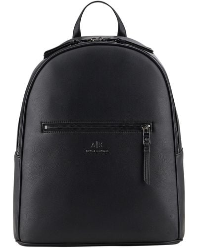 Armani Exchange Branded Backpack - Black