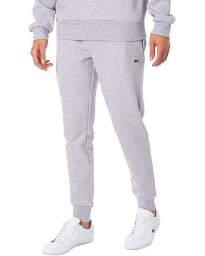 Lacoste Organic Cotton Fleece Slim Sweatpants - Grey