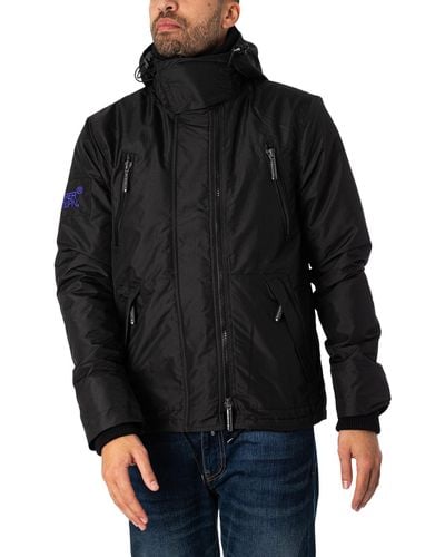 Superdry Hood Mountain Windbreaker Jacket - Black