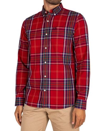 Superdry Vintage London Button Down Shirt - Red