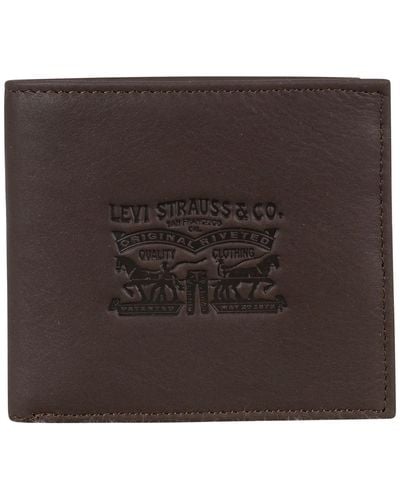 Levi's Vintage Two Fold Bifold Wallet - Brown
