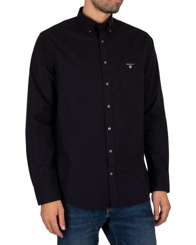 GANT Broadcloth Shirt - Black