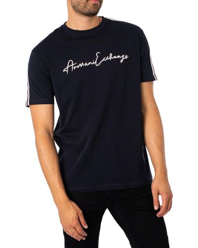 Armani Exchange Signature T-shirt - Black
