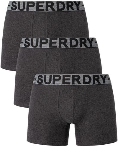 Superdry 3 Pack Organic Boxer Briefs - Black