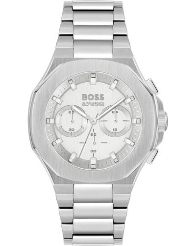 BOSS by HUGO BOSS Taper Square Plated Watch - Grey