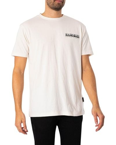 Napapijri Kotcho Chest Logo T-shirt - White
