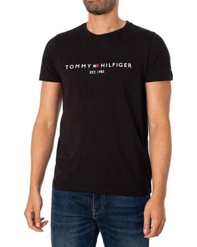 Tommy Hilfiger Core Logo T-shirt - Black