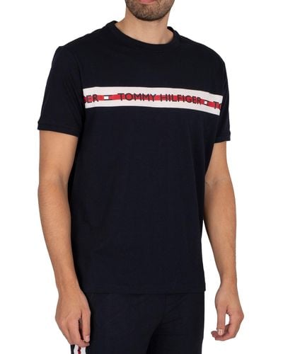 Tommy Hilfiger Lounge Branded T-shirt - Black