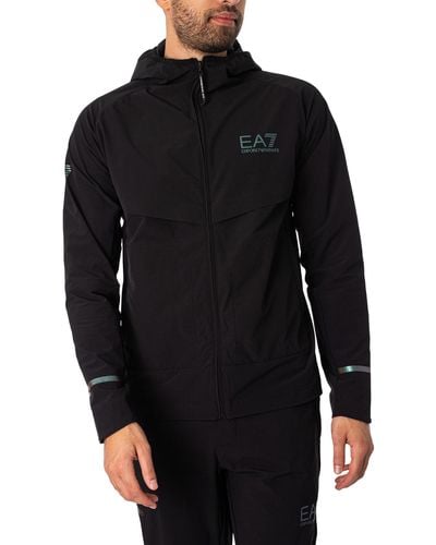 EA7 Logo Lightweight Jacket - Black