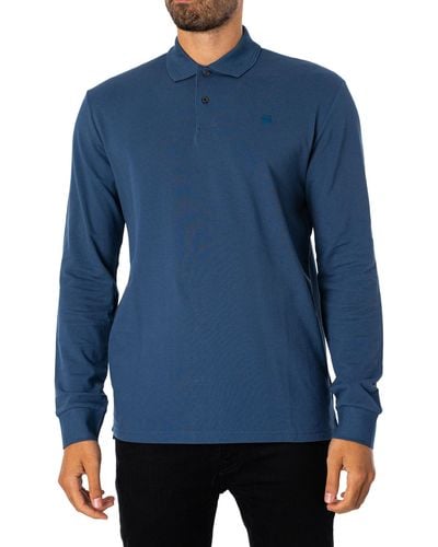 G-Star RAW Dunda Core Longsleeved Polo Shirt - Blue