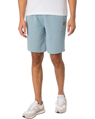 Lyle & Scott Logo Sweat Shorts - Blue