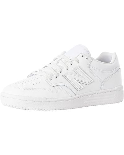 New Balance Bb480 Leather Sneakers - White
