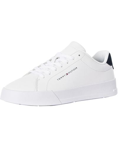 Tommy Hilfiger Court Leather Trainers - White