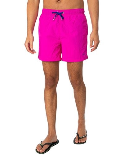GANT Logo Swim Shorts - Pink