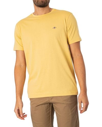 GANT Regular Shield T-shirt - Yellow