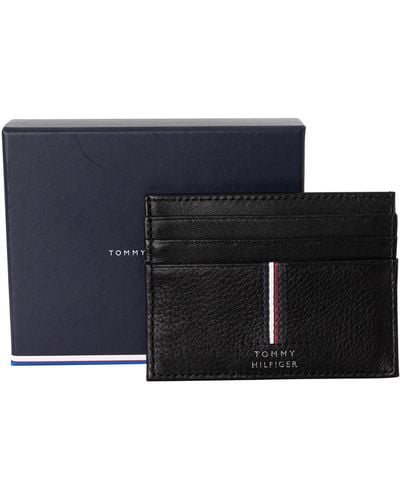 Tommy Hilfiger Leather Card Holder Wallet - Blue