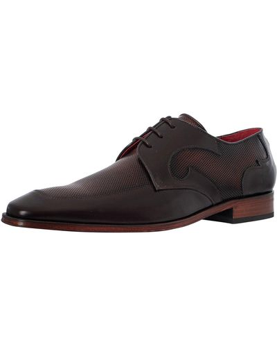 Jeffery West Brogue Leather Shoes - Brown