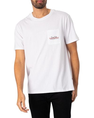 Pompeii3 Cafe Tagomago Graphic T-shirt - White