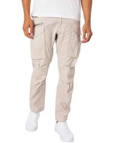 Replay Logo Cargo Trousers - Natural