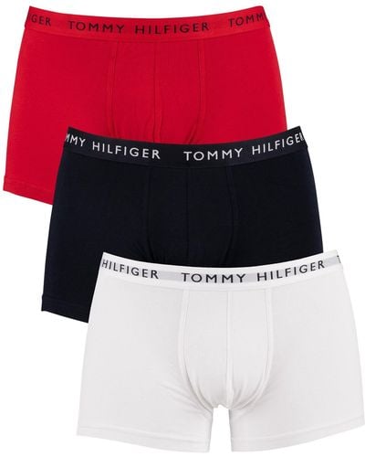 Tommy Hilfiger Boxer Short Trunks Underwear Pack Of 3 - White